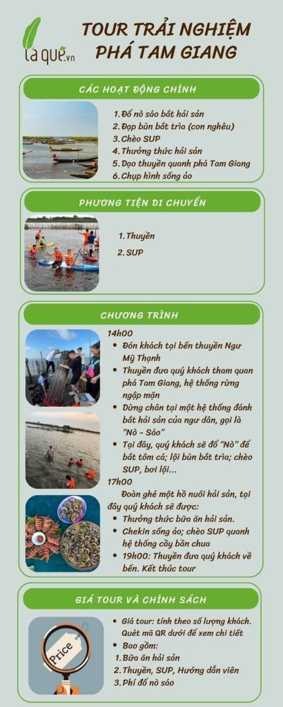 Tour trải nghiệm phá Tam giang