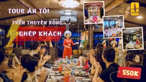 Ăn tối trên thuyền rồng sông Hương ghép khách