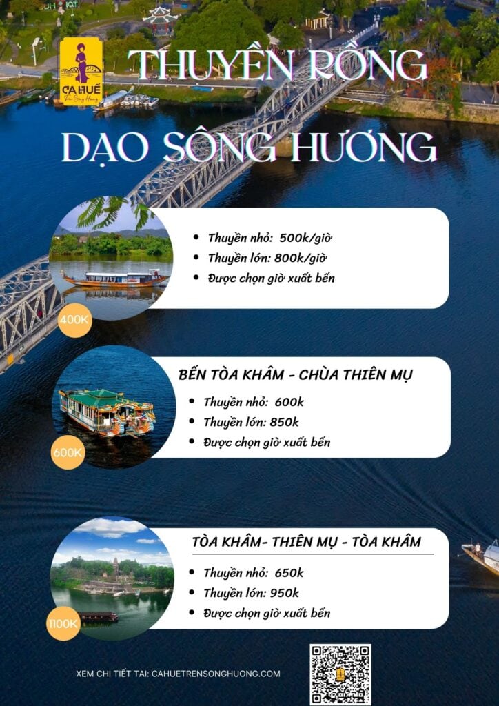 Thuyền rồng dạo sông Hương