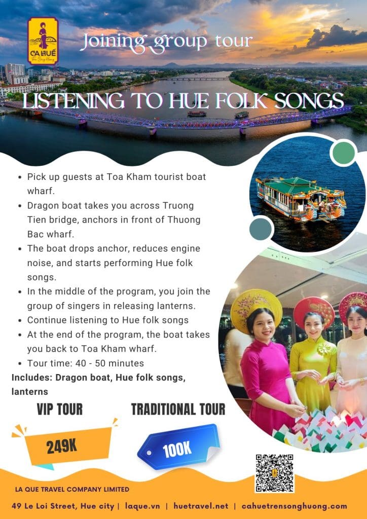 Listen to hue folk song on perfume river